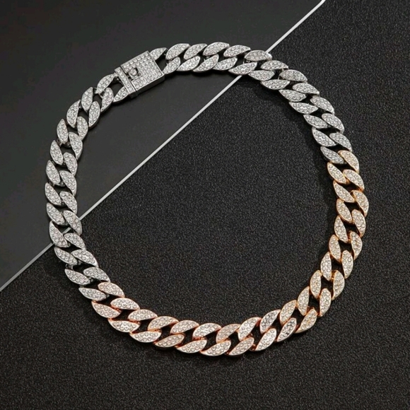 2 tone Miami Cuban Chain - Picture 9 of 12